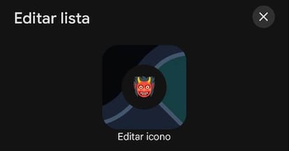 Cambios icono en las listas de la aplicación Google Maps