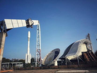 Recinto de la Expo 92 de Sevilla, sede de la Agencia Espacial Española.