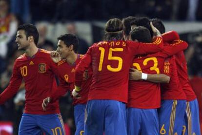 Amistoso España-Argentina, en el estadio Vicente Calderón de Madrid.