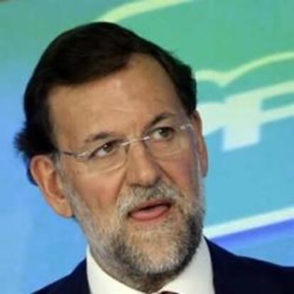 El presidente del PP, Mariano Rajoy