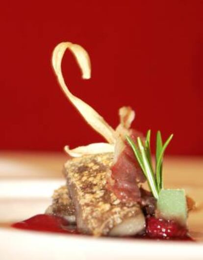 Un pincho, participante en el concurso gastronómico Ciudad de Bilbao. EFE/Archivo