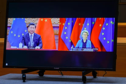 Xi Jinping y Ursula von der Leyen