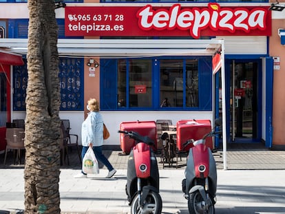 Un restaurante de Telepizza.