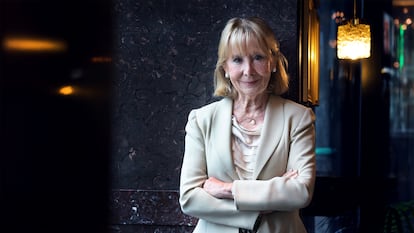 La expresidenta de la Comunidad de Madrid, Esperanza Aguirre, este miércoles en el Café Comercial de Madrid.