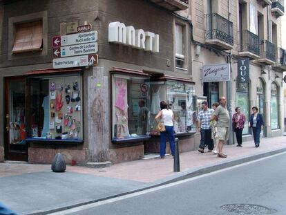 Vista d'un carrer de Reus.