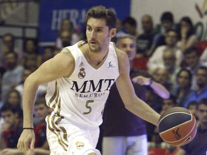 Rudy Fernández, ayer en el Zaragoza-Madrid.
