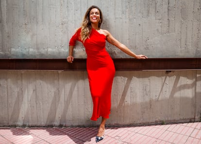 Lara Álvarez en los estudios de TVE en Torrespaña.