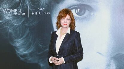 Susan Sarandon, durante o ato em Cannes 'Women In Motion'.