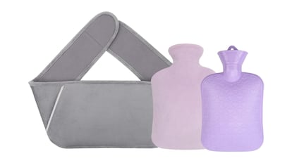 Set de bolsas de agua caliente con funda de terciopelo