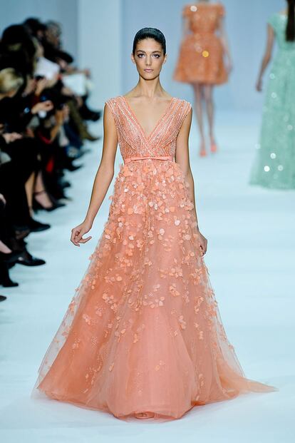 Las princesas de color de fresa de Elie Saab