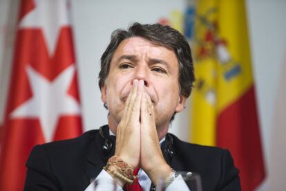 6 de septiembre de 2013. El presidente de la Comunidad de Madrid, Ignacio Gonz&aacute;lez, fotografiado en Buenos Aires (Argentina) durante una de las sesiones de presentaci&oacute;n de la candidatura de Madrid como organizadora de los Juegos Ol&iacute;mpicos de 2020. Finalmente la ciudad elegida fue Tokio. 