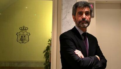 Carlos Lesmes a su llegada al CGPJ.