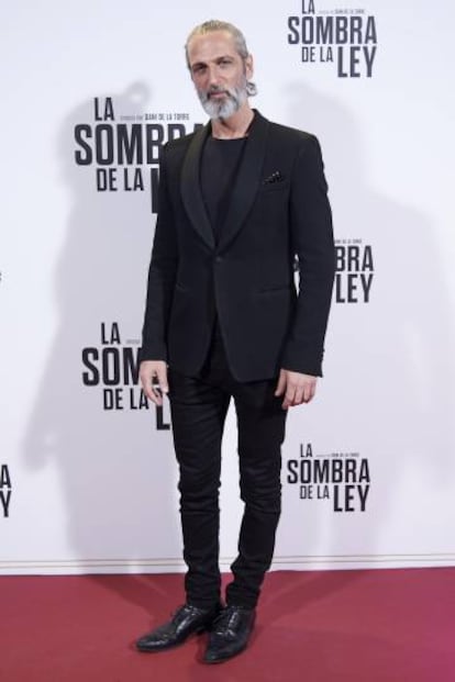 Ernesto Alterio el 10 de octubre en el estreno de 'La sombra de la ley' en Madrid.