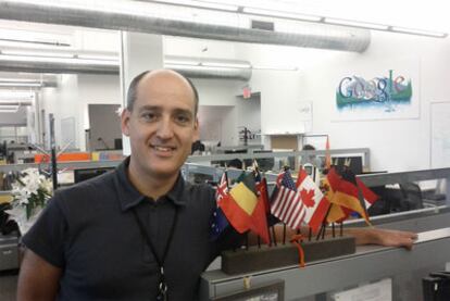 Pedro Moreno works on voice recognition in Google's New York offices.