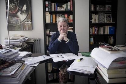 El editor Jorge Herralde, retratado en 2015.