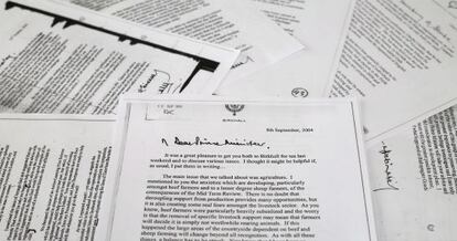 Copia d'una de les cartes que Carlos de Inglaterra va manar al llavors primer ministre britànic Tony Blair.