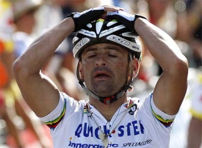 Paolo Bettini, durante la Vuelta a España