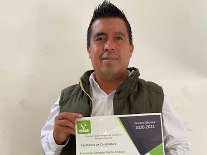 El candidato del Partido Verde a la Diputación por el Distrito 15, Francisco Rocha, en Tamaulipas.