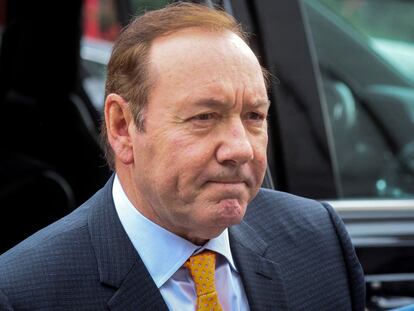 Kevin Spacey, el 13 de octubre a la entrada del Tribunal Federal de Nueva York.