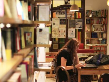 Café-librería Ubik, en el barrio de Ruzafa, en Valencia.