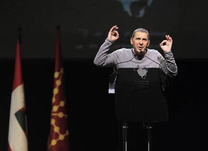 Arnaldo Otegi en Anoeta.