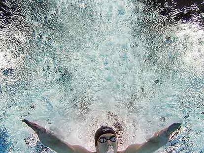 Michael Phelps, en la final de 100 metros mariposa.