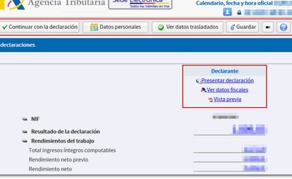 Hacer la declaración