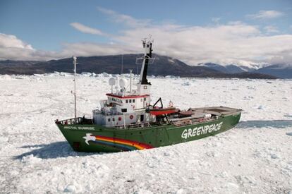 El buque de Greenpeace &#039;Arctic Sunrise&#039;.