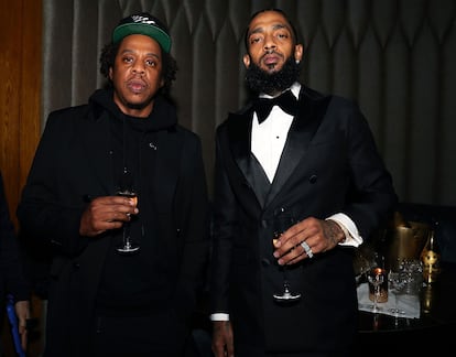 Jay-Z y Nipsey Hussle, en una imagen de 2019.