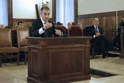 Ricardo Costa, durante su declaración ante el tribunal del caso de los trajes.