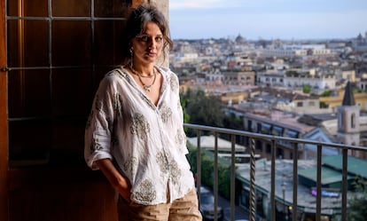 Louisa Yousfi, en Villa Médici, en Roma, el pasado 4 de septiembre.