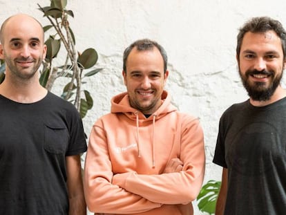 De izquierda a derecha: Pau Ramon, Bernat Farrero y Jordi Romero, fundadores de Factorial.