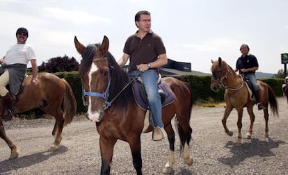 Francisco Granados montando a caballo, una de sus grandes aficiones.