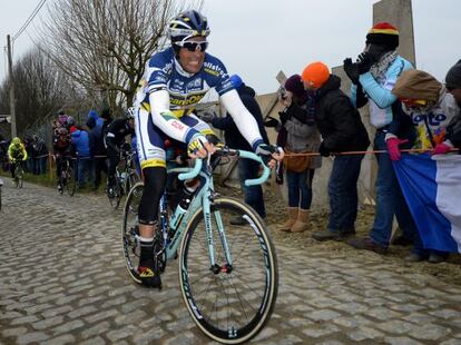 Juan Antonio Flecha, durante la Omloop Het Nieuwsblad en febrero