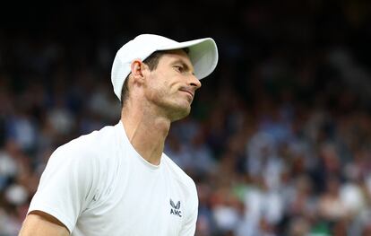 Andy Murray, durante el partido contra Tsitsipas.