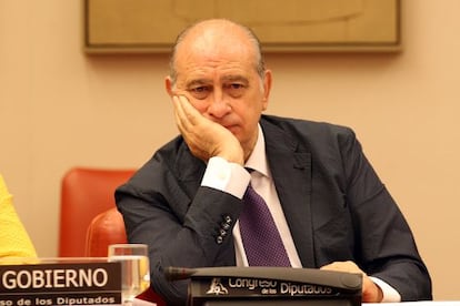 Jorge Fernández Díaz, durante su comparecencia.