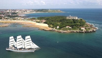 Vista de la bahía de Santander.