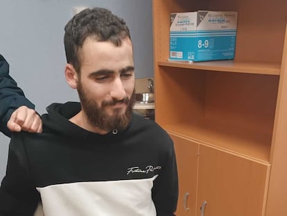 Yassine Kanjaa, tras ser detenido poco después del atentado perpetrado en Algeciras.