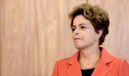 A presidente Dilma em cerimônia no Itamaraty no dia 4.