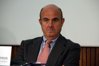 El ministro de Economía y Competitividad en funciones, Luis de Guindos.