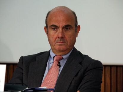 El ministro de Econom&iacute;a y Competitividad en funciones, Luis de Guindos.