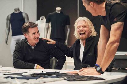 Kevin Plank, fundador de Under Armour, y Richard Branson, de Virgin Galactics.