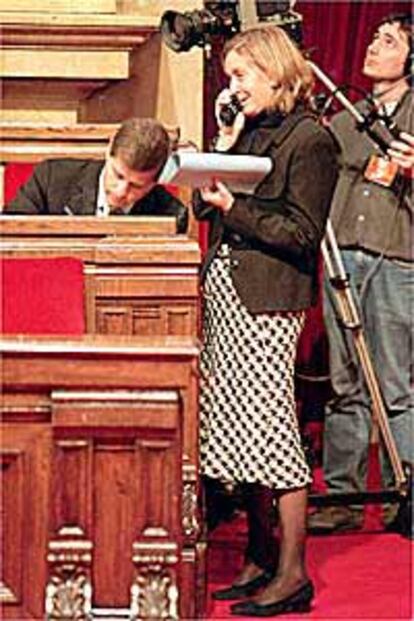 La diputada del PP, Dolors Nadal, ayer en el Parlament.