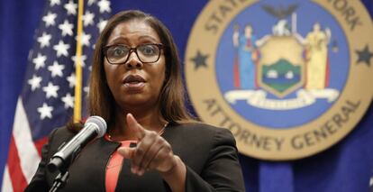 Letitia James, fiscal general de Nueva York.