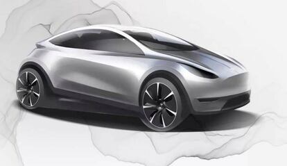 Diseño de concepto del Tesla compacto.