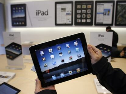 La tableta iPad de Apple.