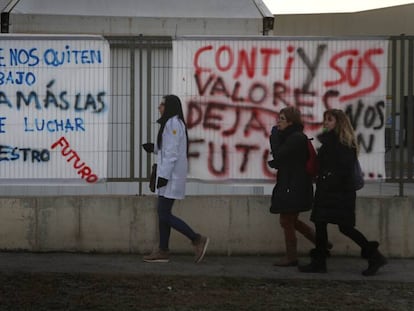 Jornada de huelga convocada el pasado 15 de enero por los trabajadores de Continental Automative en Rubí (Barcelona).