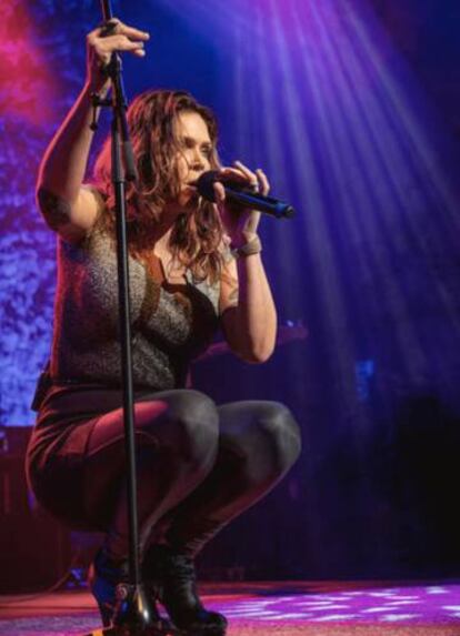 Beth Hart, durante su concierto en la sala Barts.