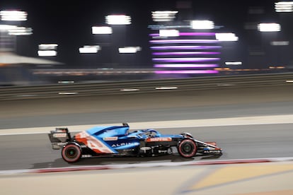 Fernando Alonso, durante la carrera de este domingo.