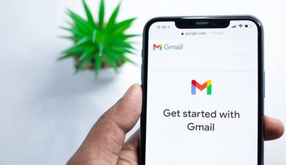 Gmail en un smartphone.